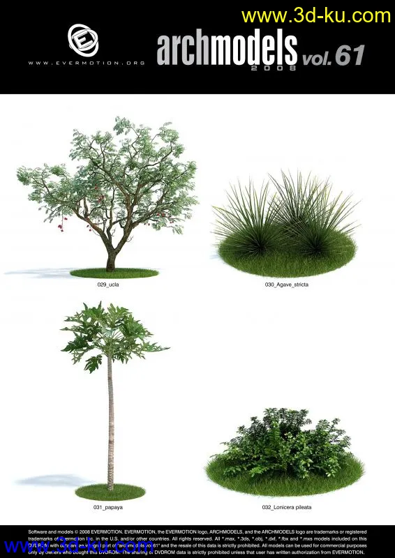树木   花草  模型    全是FBX文件带有材质的图片7