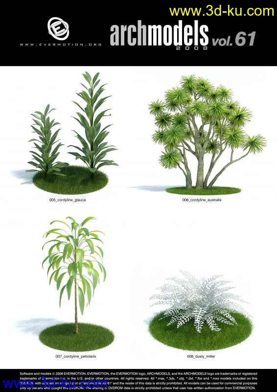 树木   花草  模型    全是FBX文件带有材质的图片9