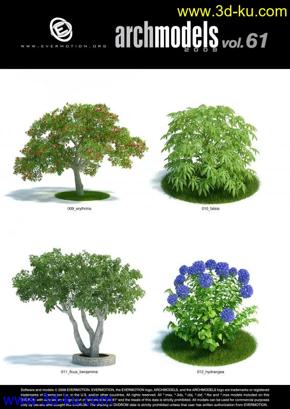 树木   花草  模型    全是FBX文件带有材质的图片10