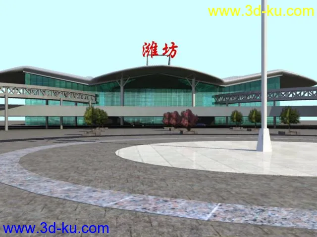 潍坊火车站场景练习模型的图片3