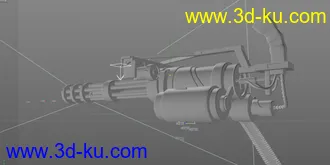 3D打印模型加特林   开枪   跳弹壳C4D文件的图片