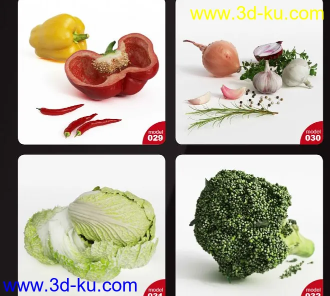 写实水果蔬菜模型的图片7