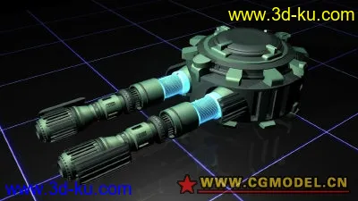 炮台集合01 maya科幻系列 mb格式模型的图片3