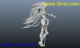 3D打印模型女战士高模的图片