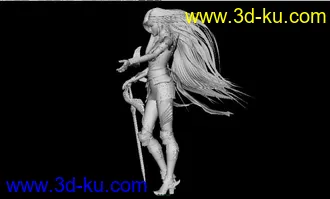 3D打印模型女战士高模的图片