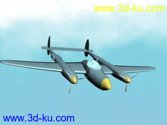 3D打印模型做了一架老式飞机的图片