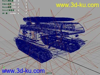 3D打印模型山毛榉导弹发射车maya的图片