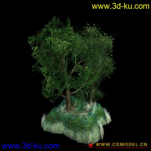 两棵小树场景模型的图片1
