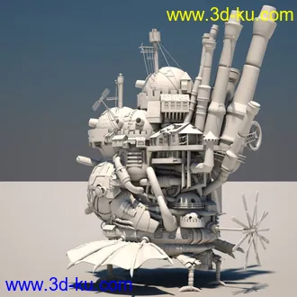 3D打印模型哈尔的移动城堡的图片