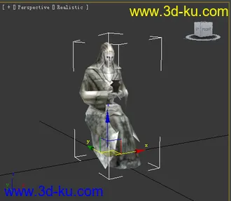 3D打印模型一个东方游戏雕塑的图片