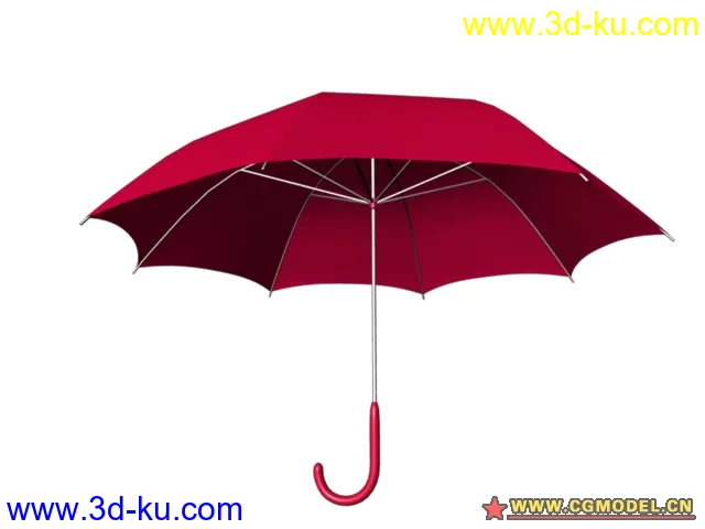 一把小红伞模型的图片1