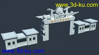 3D打印模型古建的图片