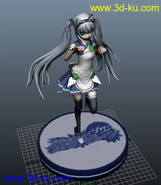 3D打印模型精品初音分享~~喜欢初音的快来吧!!!obj文件的图片