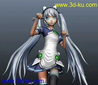 3D打印模型精品初音分享~~喜欢初音的快来吧!!!obj文件的图片