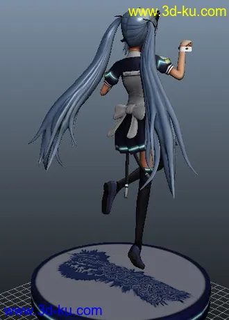 3D打印模型精品初音分享~~喜欢初音的快来吧!!!obj文件的图片