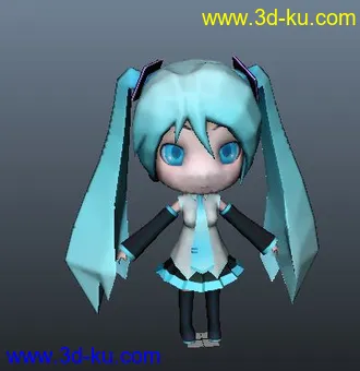 3D打印模型精品初音分享~~喜欢初音的快来吧!!!obj文件的图片