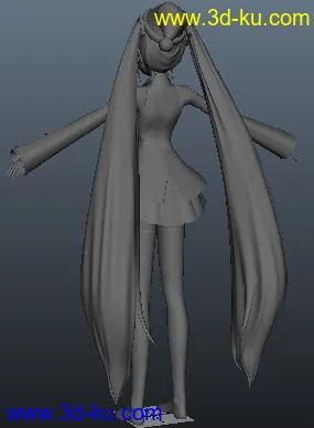 3D打印模型精品初音分享~~喜欢初音的快来吧!!!obj文件的图片