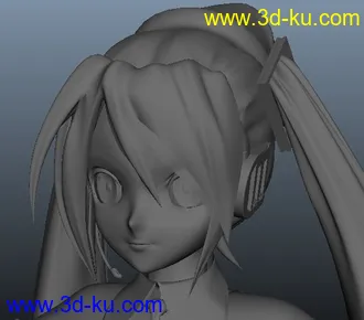 3D打印模型精品初音分享~~喜欢初音的快来吧!!!obj文件的图片