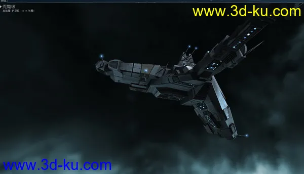 秃鹫级机动战舰EVE遨游太空逼真3D模型的图片18