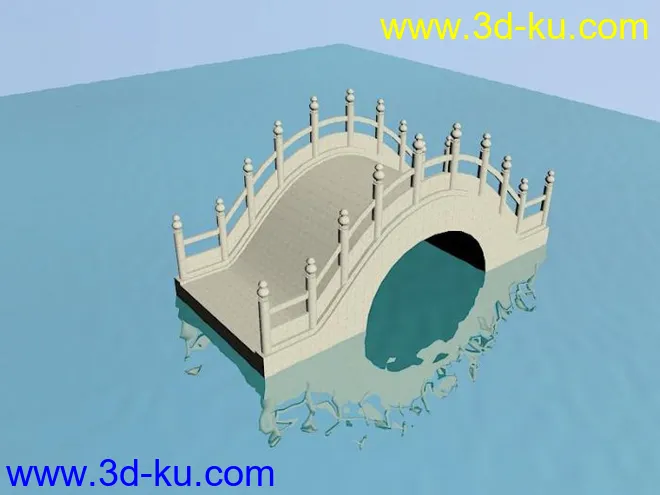 精制石拱桥模型的图片1
