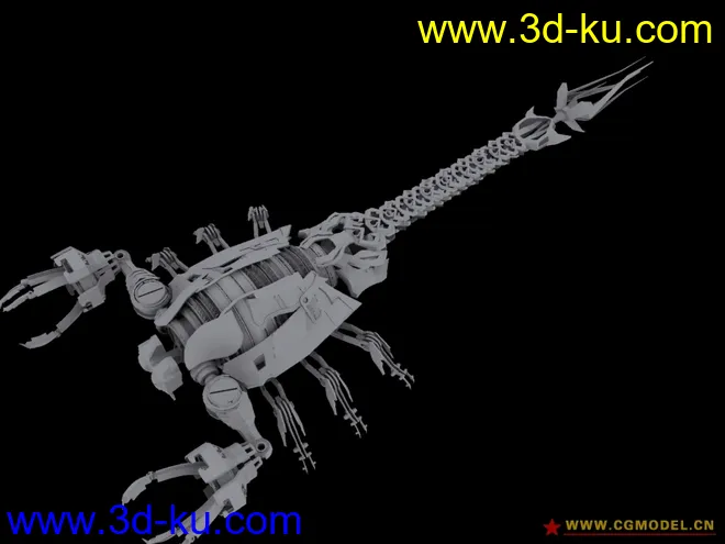 绑定骨骼的蝎子模型的图片1