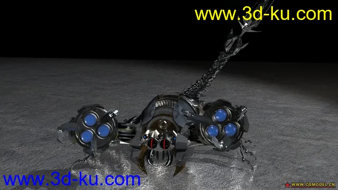绑定骨骼的蝎子模型的图片3