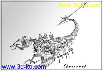 3D打印模型变形金刚撒克蝎-- Skorponok的图片