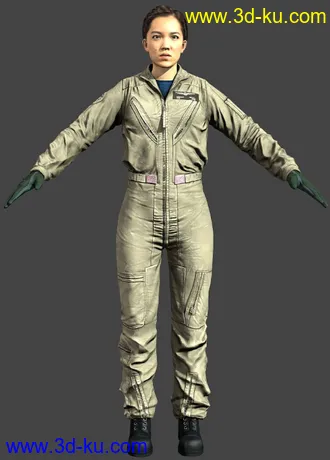 3D打印模型us_jumpsuit_female from Battlefield 4的图片