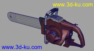 3D打印模型电锯一把，喜欢拿去用的图片