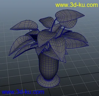 3D打印模型桌上的一杯绿萝的图片