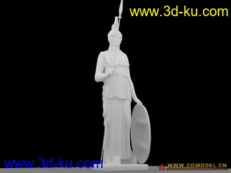 3D打印模型雅典娜女神雕像的图片