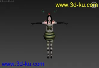 3D打印模型爱丽丝疯狂回归全服装+裙底风光+武器+动画的图片