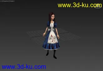 3D打印模型爱丽丝疯狂回归全服装+裙底风光+武器+动画的图片