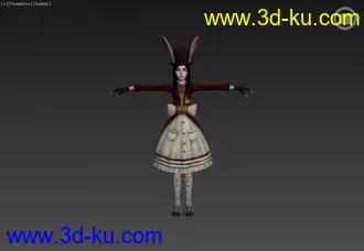 3D打印模型爱丽丝疯狂回归全服装+裙底风光+武器+动画的图片