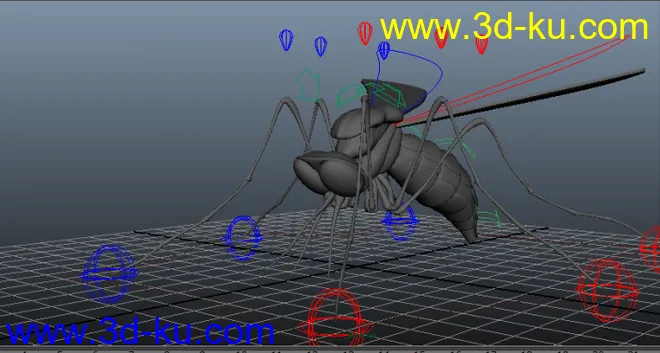 昆虫苍蝇绑定模型的图片1