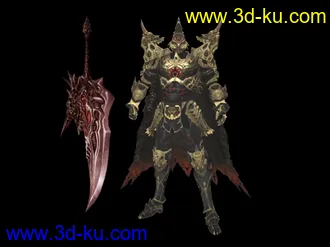 3D打印模型天堂2魔剑，血剑变身外加全套最新S80武器的图片