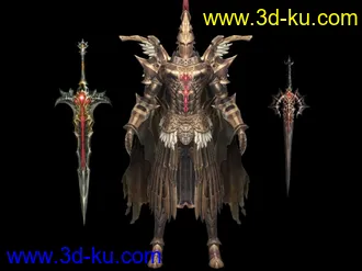 3D打印模型天堂2魔剑，血剑变身外加全套最新S80武器的图片