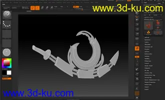 冷兵器 武器一枚 Maya Max C4D 影视动画模型的图片