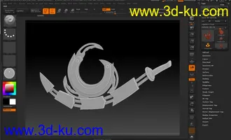 冷兵器 武器一枚 Maya Max C4D 影视动画模型的图片