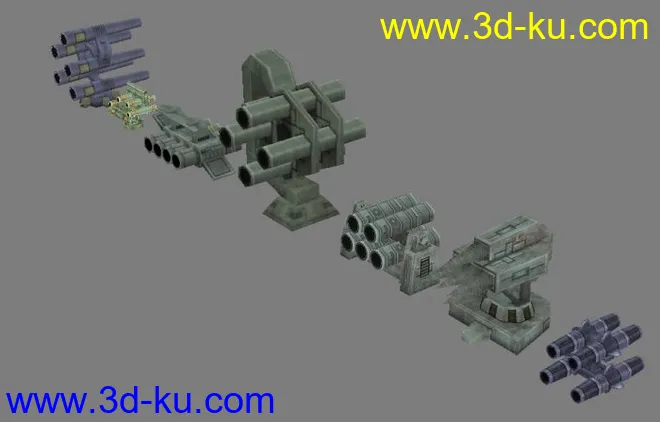 鱼雷炮管模型的图片2
