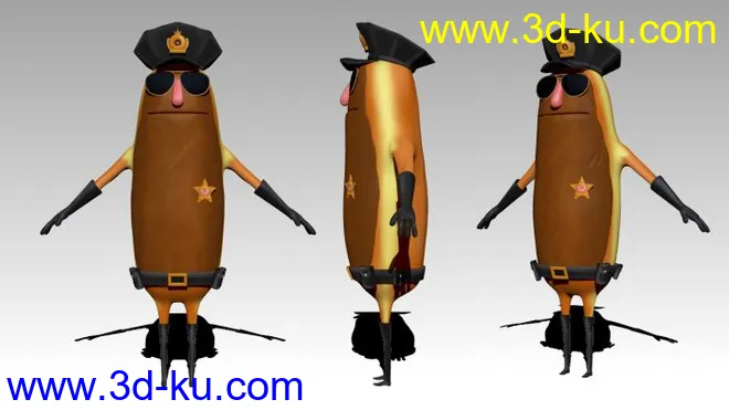 无敌破坏王的面包警察模型的图片1