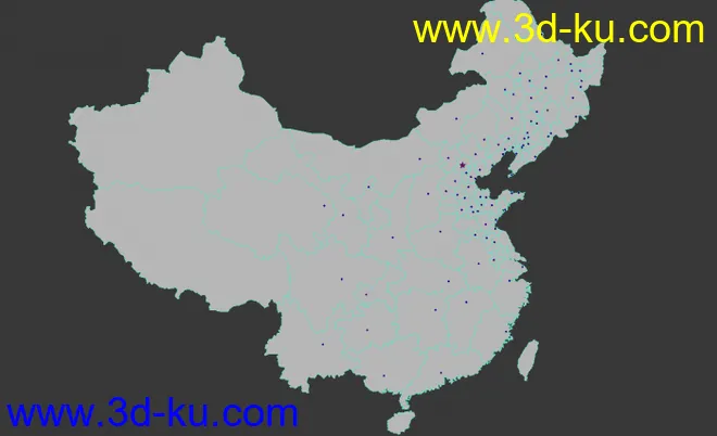 环渤海地区地图 中国地图模型的图片2