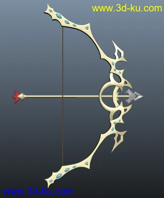 3D打印模型弓箭的图片