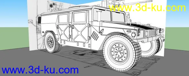 悍马装甲车模型的图片3