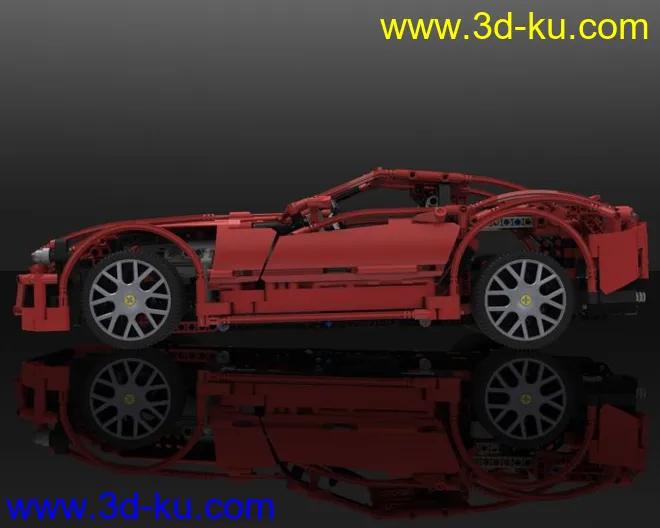 乐高--法拉利汽车模型~~超精细工业设计模型的图片3