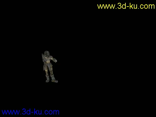 024次世代游戏模型铁血战士Predator模型带动作呈金刚帖图的图片1