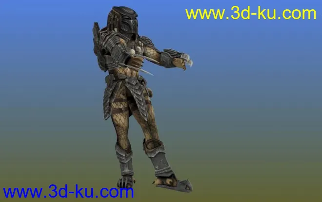 024次世代游戏模型铁血战士Predator模型带动作呈金刚帖图的图片2