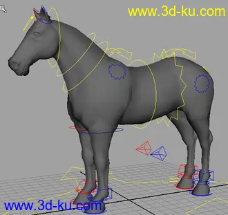 3D打印模型带表情的马的图片