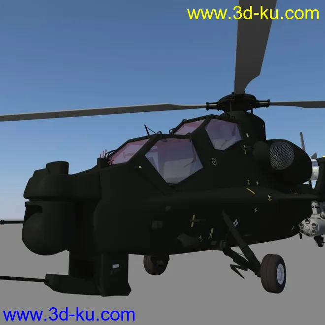 中国解放军 武直-10武装直升机模型的图片4
