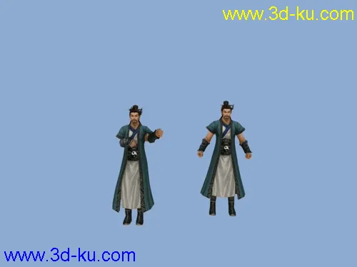 剑三J3模型03浩气盟之蒙古大汉带动画呈旗人帖图的图片1